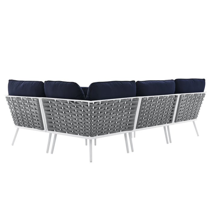 Stance Outdoor Patio Aluminum Large Sectional Sofa by Modway - view 26