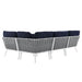 Stance Outdoor Patio Aluminum Large Sectional Sofa by Modway - view 26