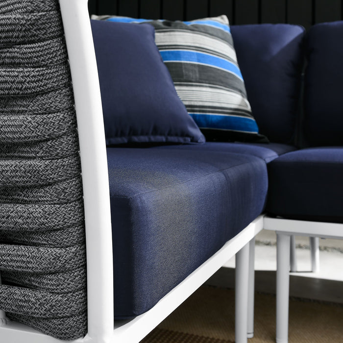 Stance Outdoor Patio Aluminum Large Sectional Sofa by Modway - view 19