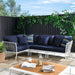 Stance Outdoor Patio Aluminum Large Sectional Sofa by Modway - view 16