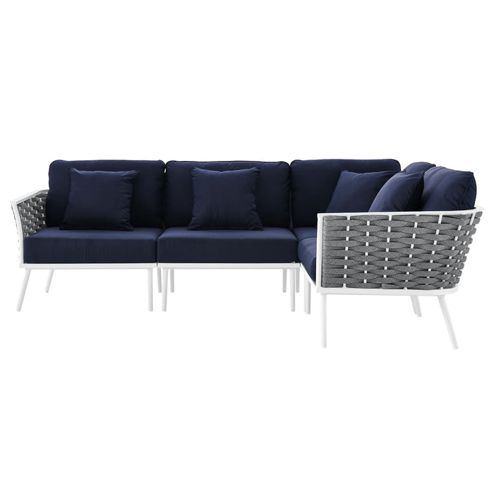 Stance Outdoor Patio Aluminum Large Sectional Sofa by Modway - view 20