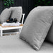 Stance 3 Piece Outdoor Patio Aluminum Set White Gray