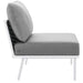 Stance 3 Piece Outdoor Patio Aluminum Set White Gray