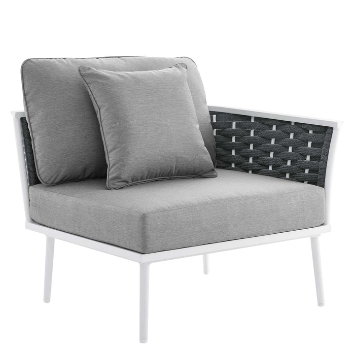 Stance 8 Piece Outdoor Patio Aluminum Sectional Sofa Set by Modway - alternate view