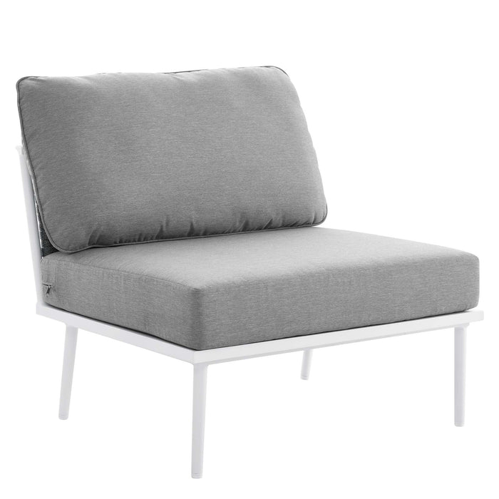 Stance 8 Piece Outdoor Patio Aluminum Sectional Sofa Set by Modway - feature highlight