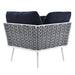 Stance 8 Piece Outdoor Patio Aluminum Sectional Sofa Set outdoor patio furniture set seating detail
