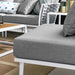 Stance 9 Piece Aluminum Outdoor Patio Aluminum Sectional Sofa Set by Modway - specifications diagram