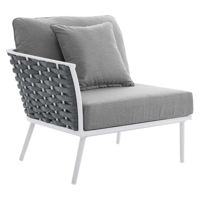Stance 9 Piece Aluminum Outdoor Patio Aluminum Sectional Sofa Set by Modway - product label
