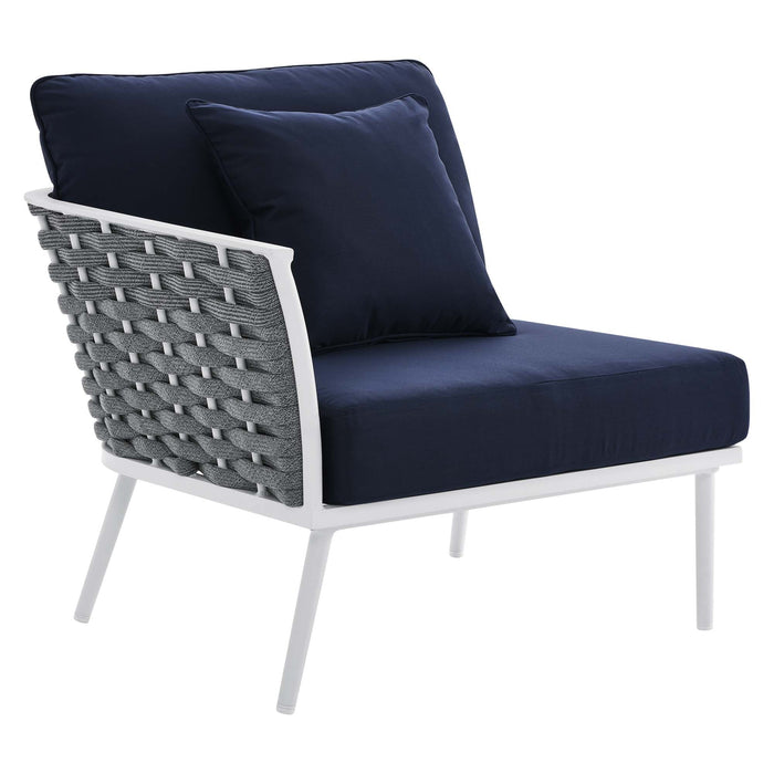 Stance 9 Piece Aluminum Outdoor Patio Aluminum Sectional Sofa Set by Modway - view 26