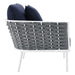 Stance 9 Piece Aluminum Outdoor Patio Aluminum Sectional Sofa Set outdoor patio furniture set seating detail