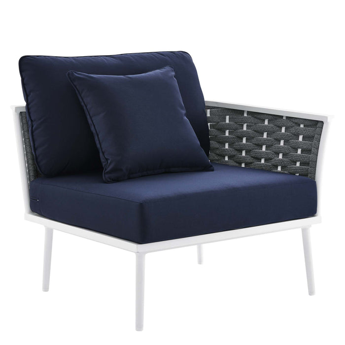 Stance 9 Piece Aluminum Outdoor Patio Aluminum Sectional Sofa Set by Modway - view 27