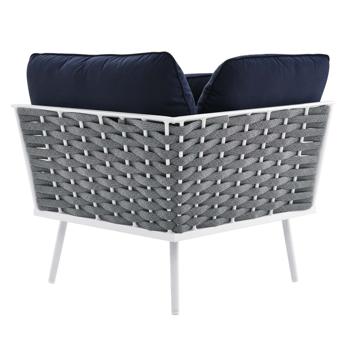 Stance 9 Piece Aluminum Outdoor Patio Aluminum Sectional Sofa Set outdoor patio furniture set side view