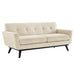 Engage Herringbone Fabric Loveseat - alternate angle view