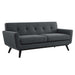 Engage Herringbone Fabric Loveseat - view 10
