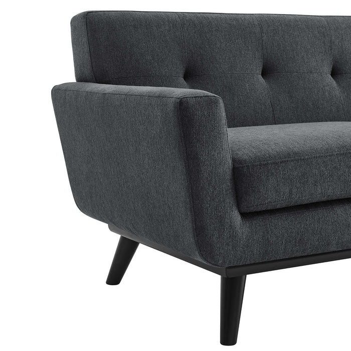 Engage Herringbone Fabric Loveseat - view 16