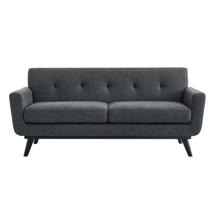 Engage Herringbone Fabric Loveseat - view 15