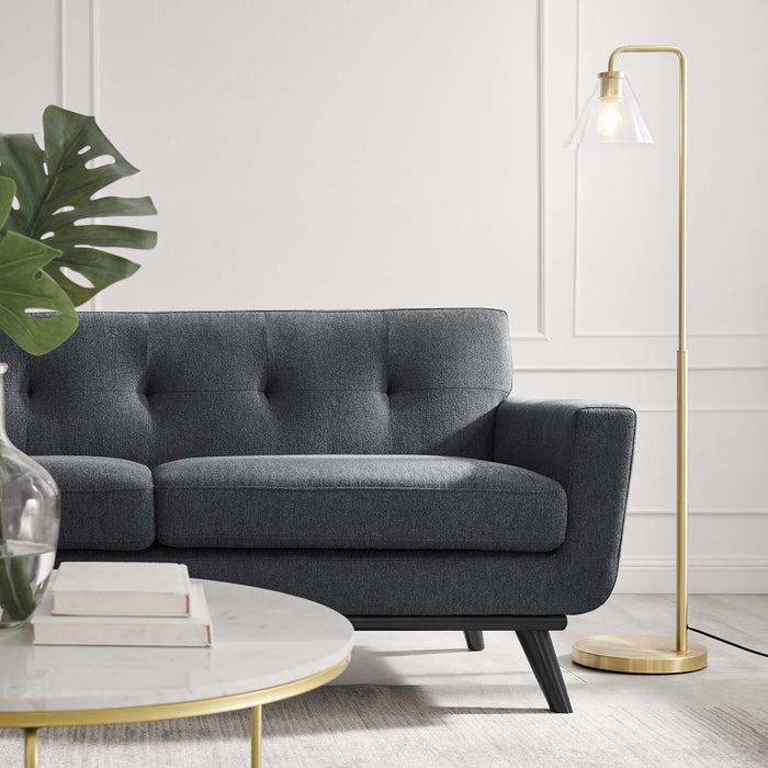 Engage Herringbone Fabric Loveseat - view 12