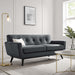 Engage Herringbone Fabric Loveseat - view 9