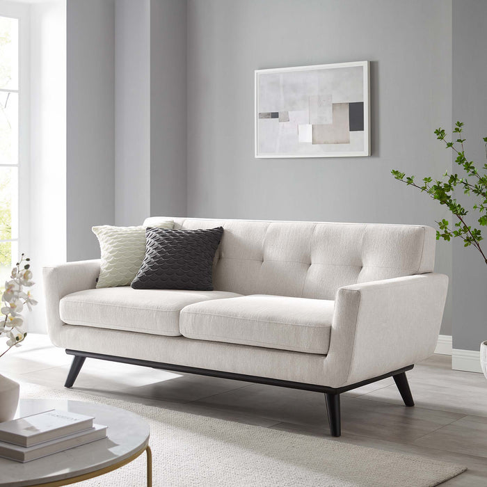 Engage Herringbone Fabric Loveseat - view 17