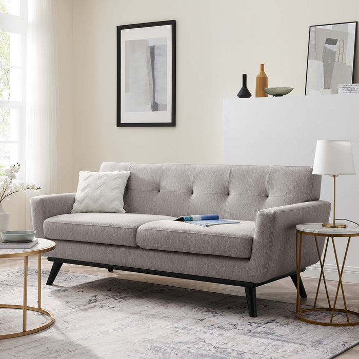 Engage Herringbone Fabric Loveseat - view 25