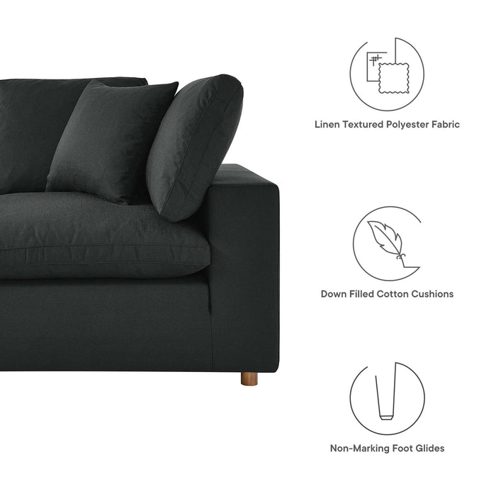 Commix 6-Piece Down Filled Overstuffed Sectional Sofa by Modway - back view