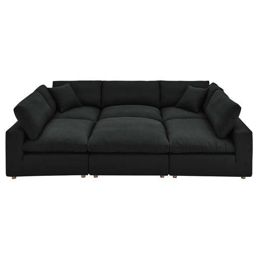 Commix 6-Piece Down Filled Overstuffed Sectional Sofa by Modway - angle view