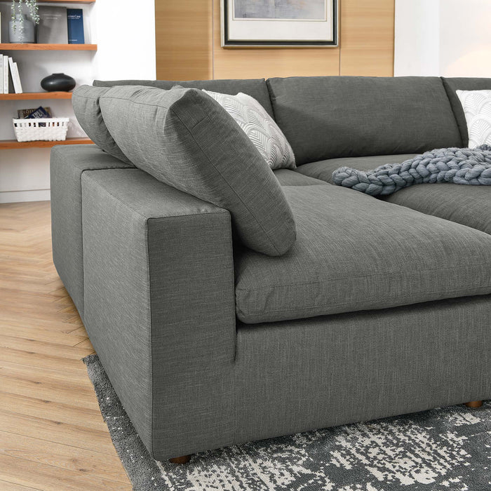 Commix 6-Piece Down Filled Overstuffed Sectional Sofa sectional sofa lifestyle shot