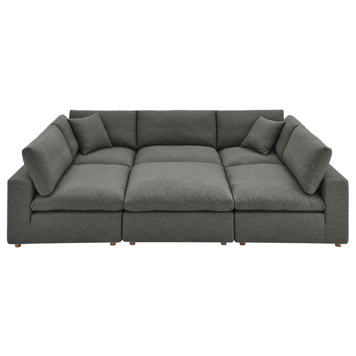 Commix 6-Piece Down Filled Overstuffed Sectional Sofa sectional sofa seating detail