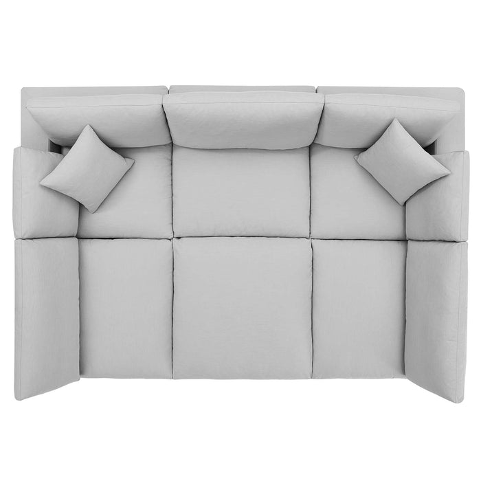 Commix 6-Piece Down Filled Overstuffed Sectional Sofa sectional sofa side view