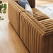 Conjure Channel Tufted Performance Velvet Loveseat - in lifestyle setting