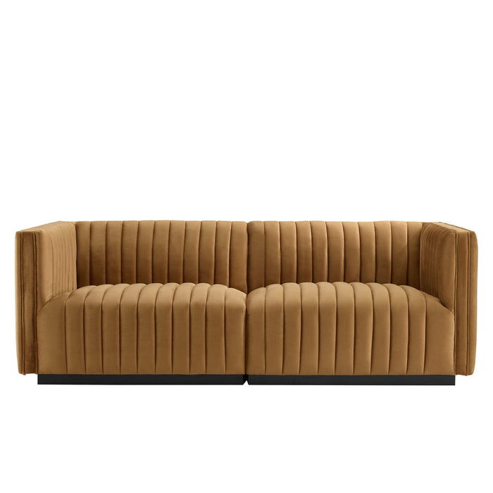 Conjure Channel Tufted Performance Velvet Loveseat - view 8