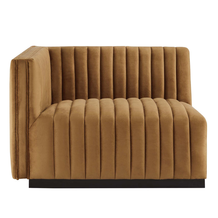 Conjure Channel Tufted Performance Velvet Loveseat - view 9