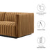 Conjure Channel Tufted Performance Velvet Loveseat - detail close-up