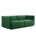 Conjure Channel Tufted Performance Velvet Loveseat - view 13