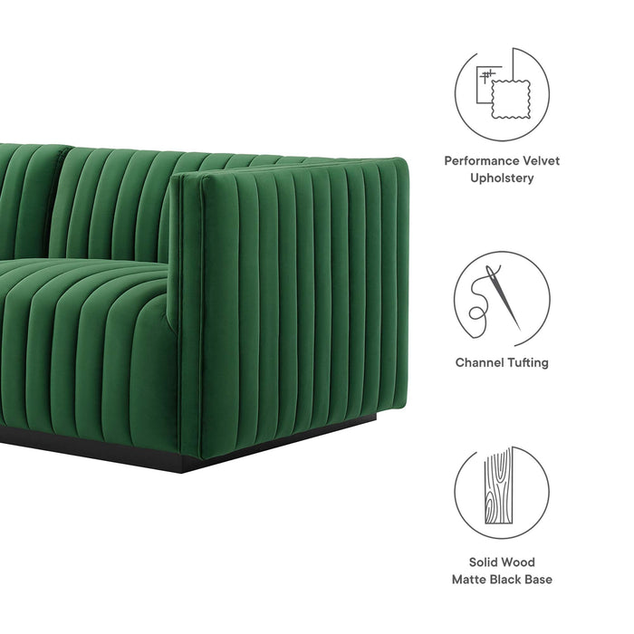 Conjure Channel Tufted Performance Velvet Loveseat - view 14