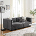 Conjure Channel Tufted Performance Velvet Loveseat - view 23