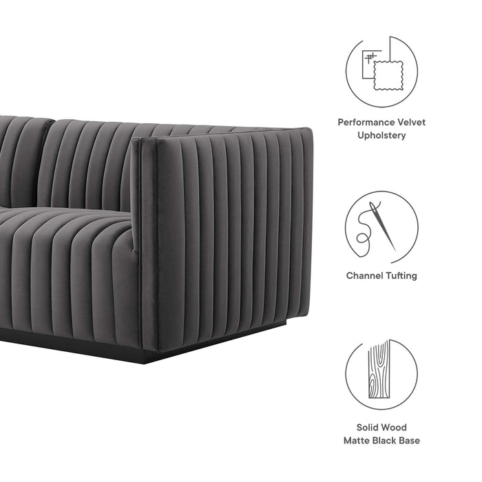 Conjure Channel Tufted Performance Velvet Loveseat - view 25