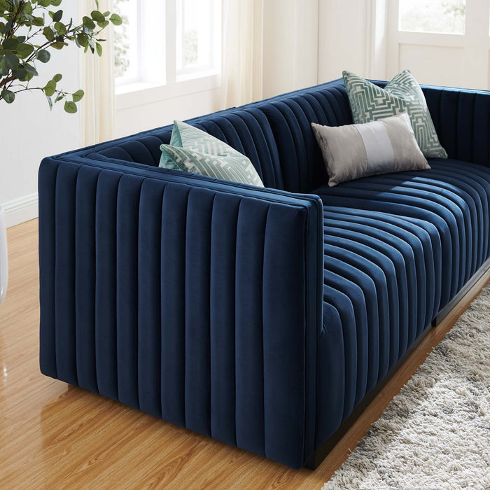 Conjure Channel Tufted Performance Velvet Loveseat - view 37