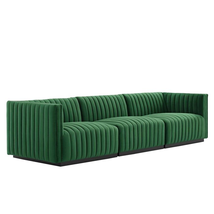 Conjure Channel Tufted Performance Velvet Sofa - Luxurious, Stain-Resistant Elegance for Any Space