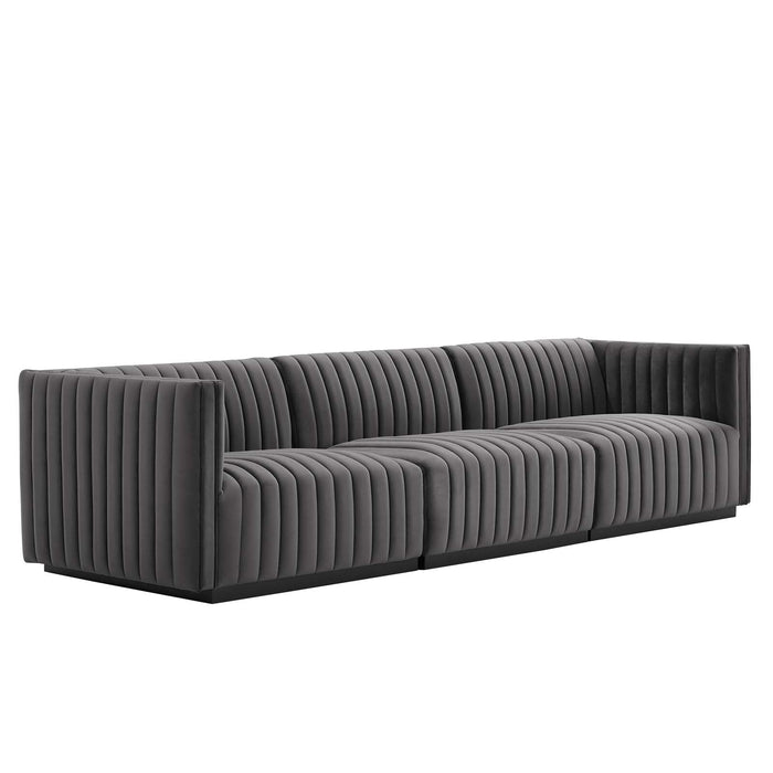 Conjure Channel Tufted Performance Velvet Sofa - Luxurious, Stain-Resistant Elegance for Any Space