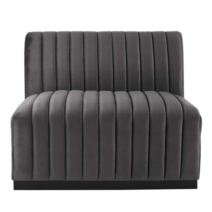 Conjure Channel Tufted Performance Velvet Sectional Sofa - Elegant Design for Modern Living Spaces