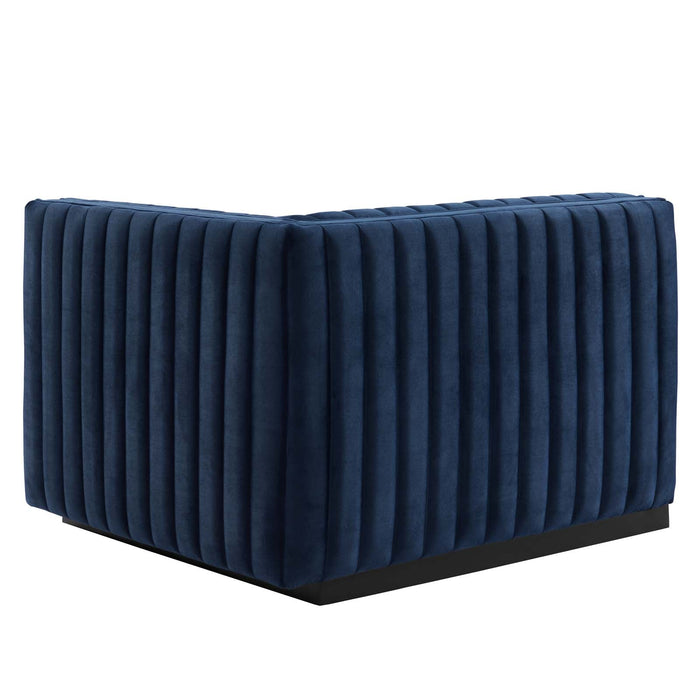 Conjure Channel Tufted Performance Velvet Sectional Sofa - Elegant Design for Modern Living Spaces