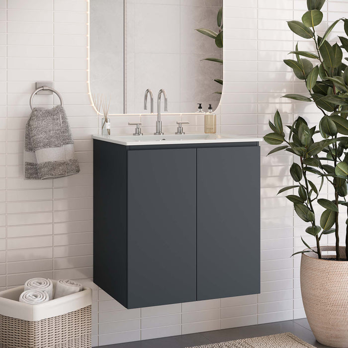 Bryn Wall-Mount Bathroom Vanity Basin Included
