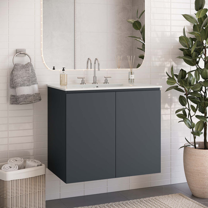 Bryn Wall-Mount Bathroom Vanity Basin Included