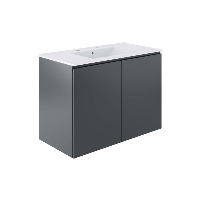 Bryn Wall-Mount Bathroom Vanity Basin Included