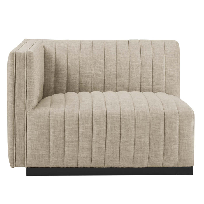 Conjure Channel Tufted Upholstered Fabric Loveseat - Modern Elegance for Your Living Room Oasis
