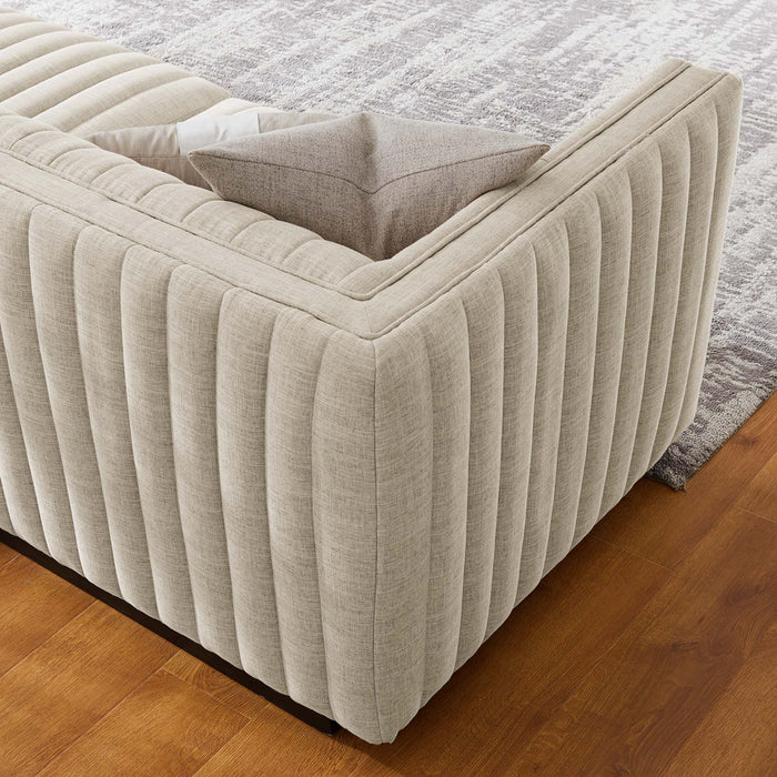 Conjure Channel Tufted Upholstered Fabric Sofa by Modway - view 18