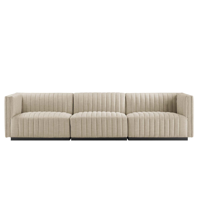 Conjure Channel Tufted Upholstered Fabric Sofa by Modway - view 25