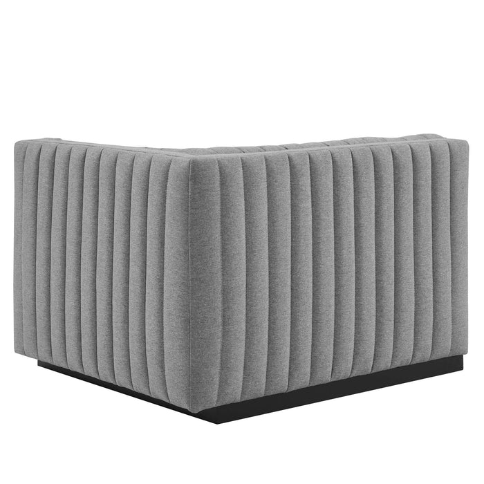 Conjure Channel Tufted Upholstered Fabric Sofa by Modway - top view