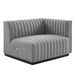 Conjure 4-Piece Channel Tufted Upholstered Fabric Sofa by Modway - lifestyle in-use